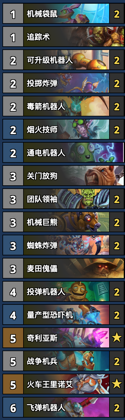 《炉石传说》今日标准、狂野卡组推荐：奇迹贼、炸弹猎 等