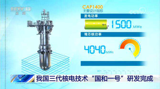 我国三代核电技术“国和一号”研发完成