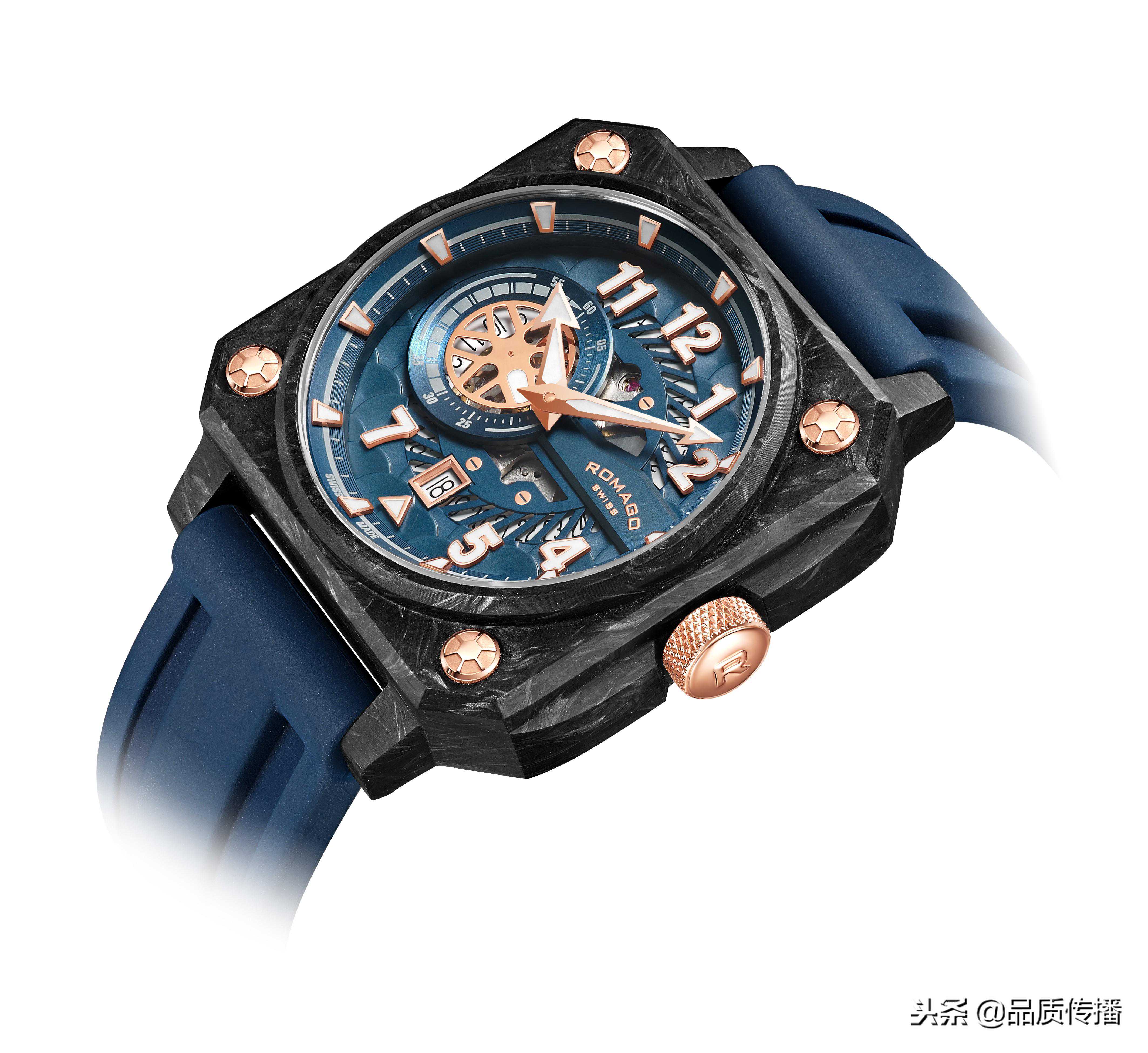 两个品牌的碳纤维手表风格不同，钢骨架构建或碳纤维组合泰格豪雅